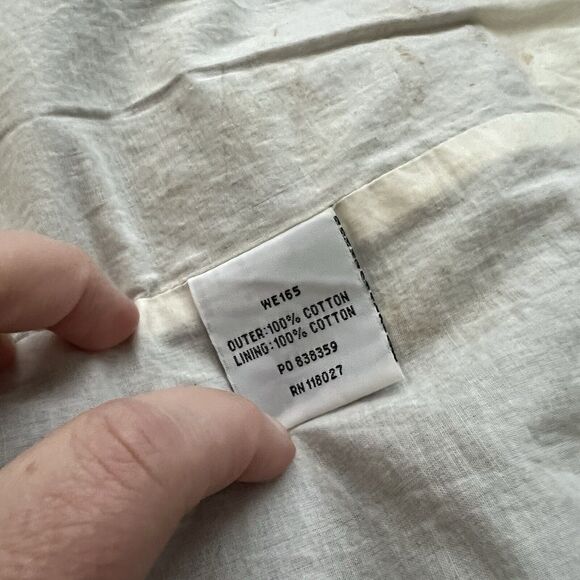 Boden Navy Trench Coat with White and Gray Accents - Picture 4 of 13